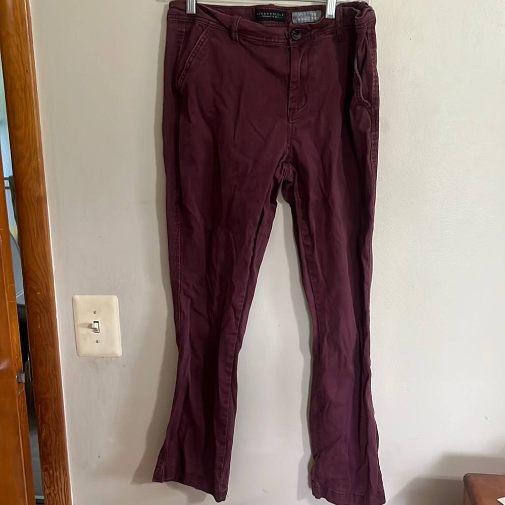 Aeropostale 10 Long Cropped Skinny Kick